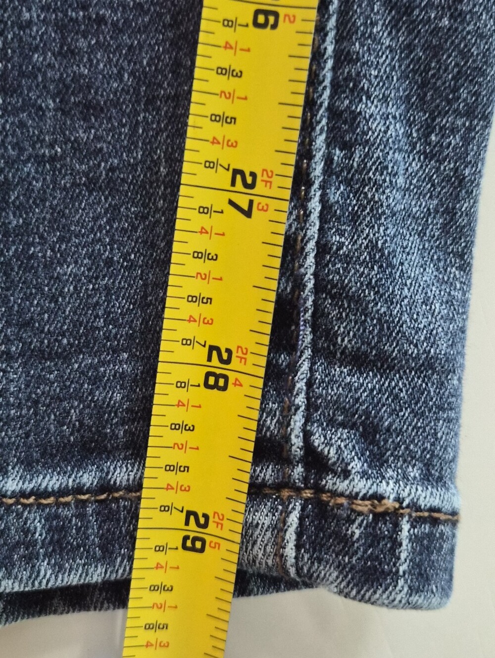 NYDJ Boyfriend Dark Wash Hi- Rise Denim Jeans Size 12 Lift Tuck 34 X 29 - Picture 3 of 9